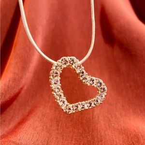 Heart shaped Swarovski necklace